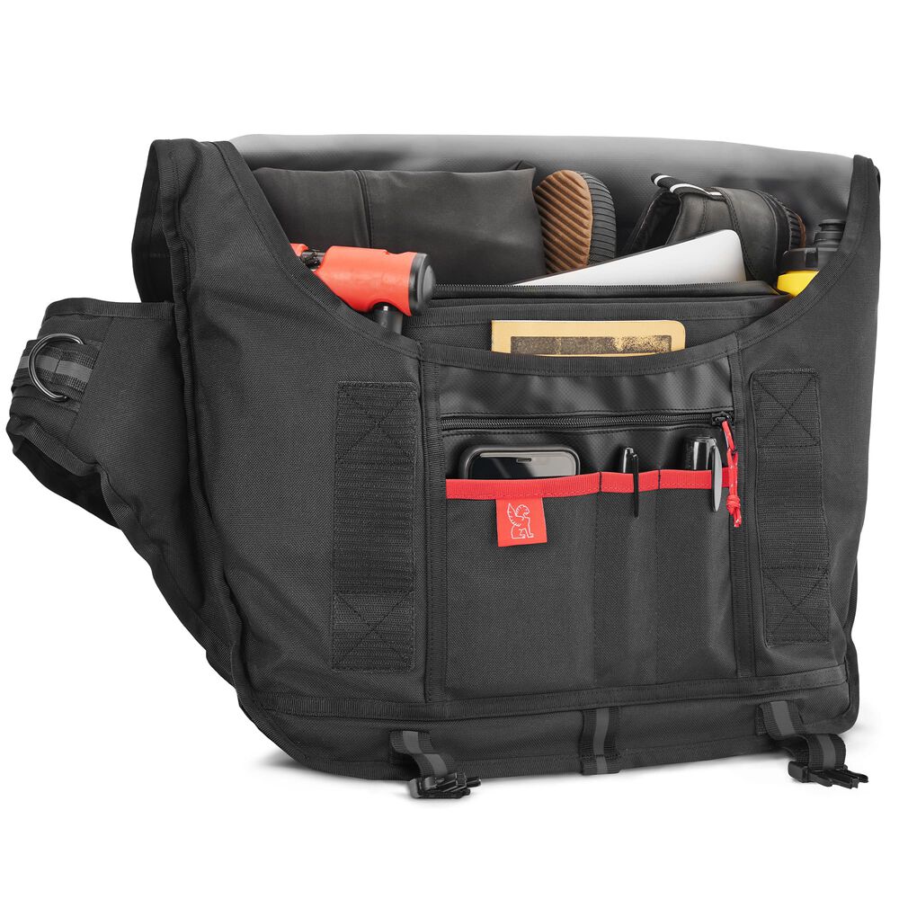 Chrome Industries Citizen Messenger Bag - Logo Nero/Rosso