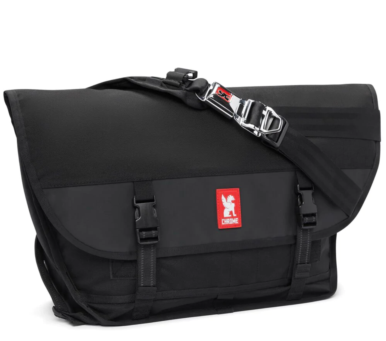 Chrome Industries Citizen Messenger Bag - Black/Red logo