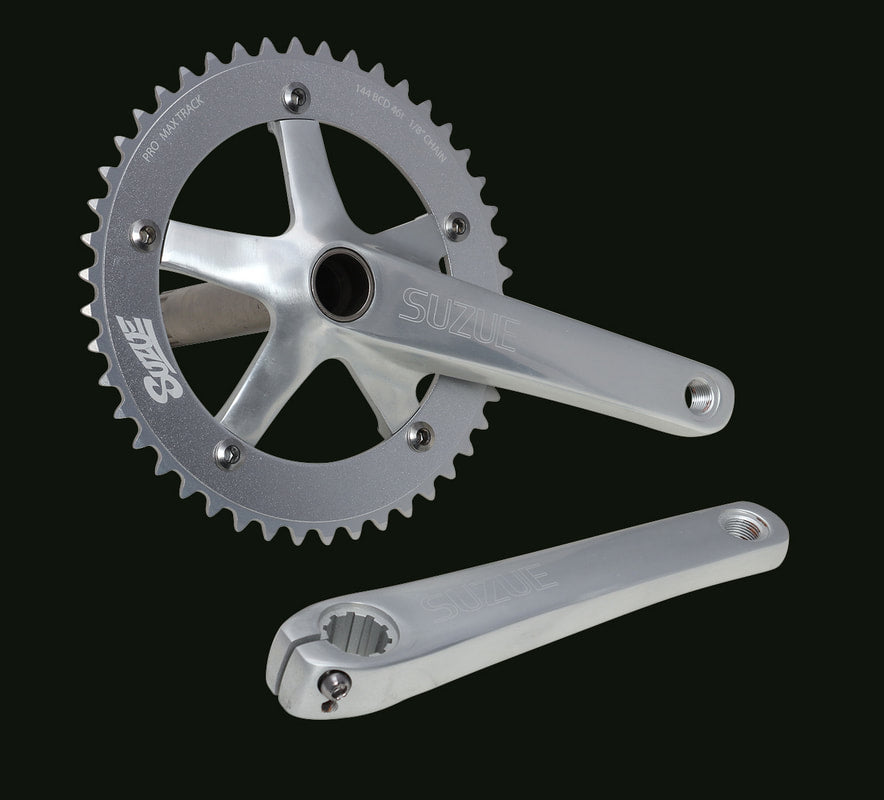 SUZUE Pro Max Track Crankset 144 BCD 46T - Silver
