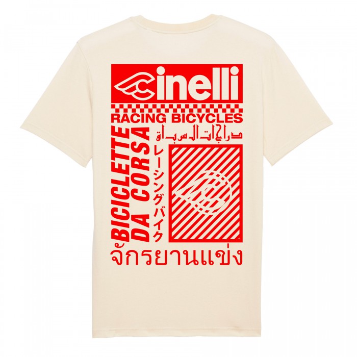 Camiseta Natural Raw de Bicicletas de Carreras Cinelli