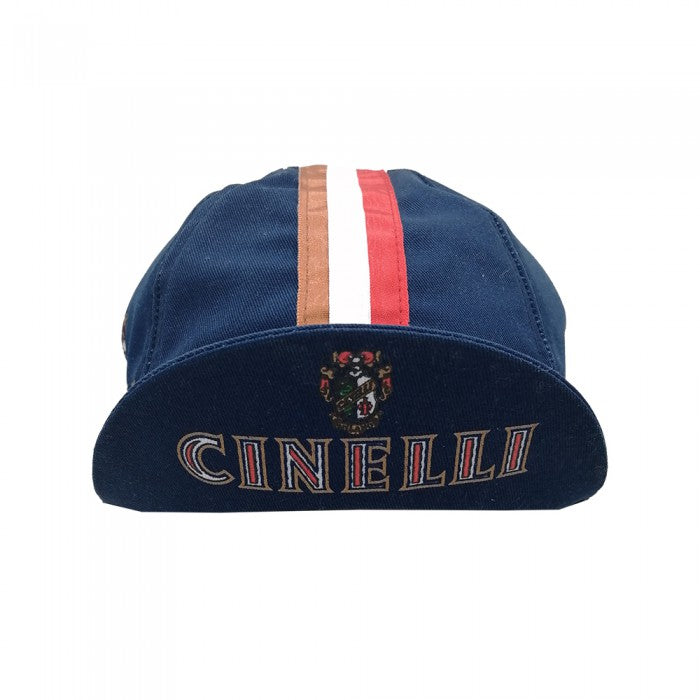 Cinelli Eroica Replica Granatowa Czapka Kolarska