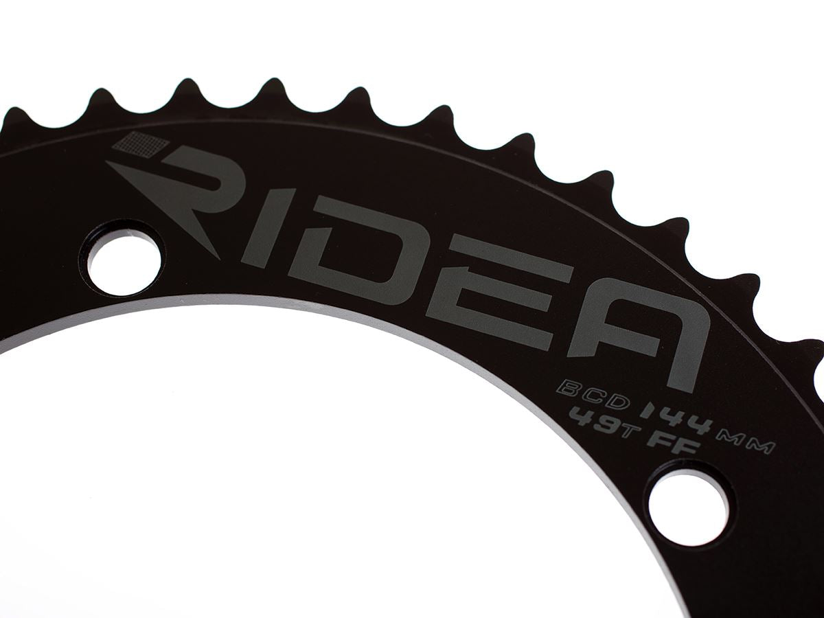 Ridea Full Flow Chainring 1/8" 144 BCD - Black