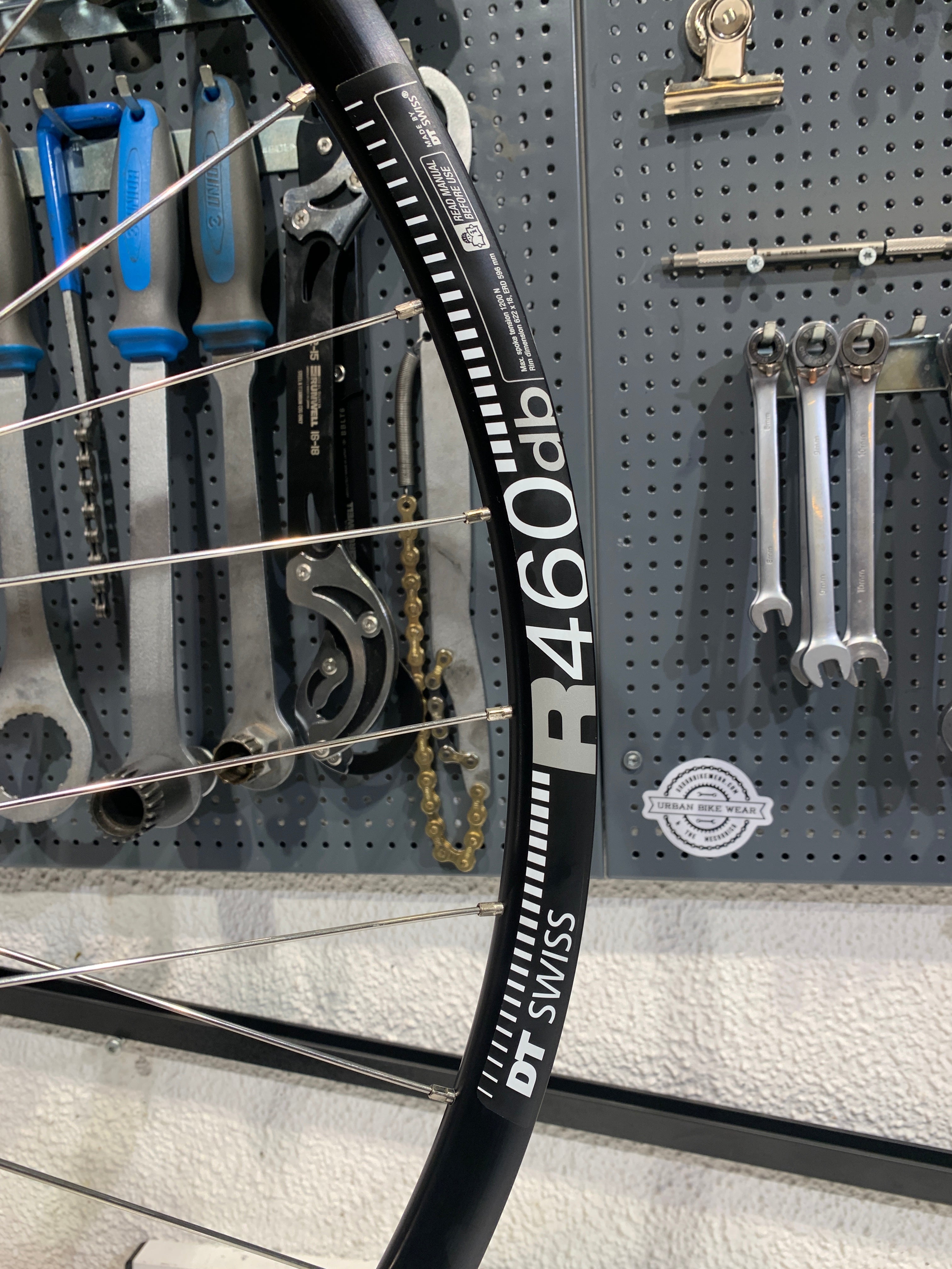 Roue arrière Singlespeed (roue personnalisée UBW) Halo Ridgeline / DT Swiss R 460 DB 135 OLD