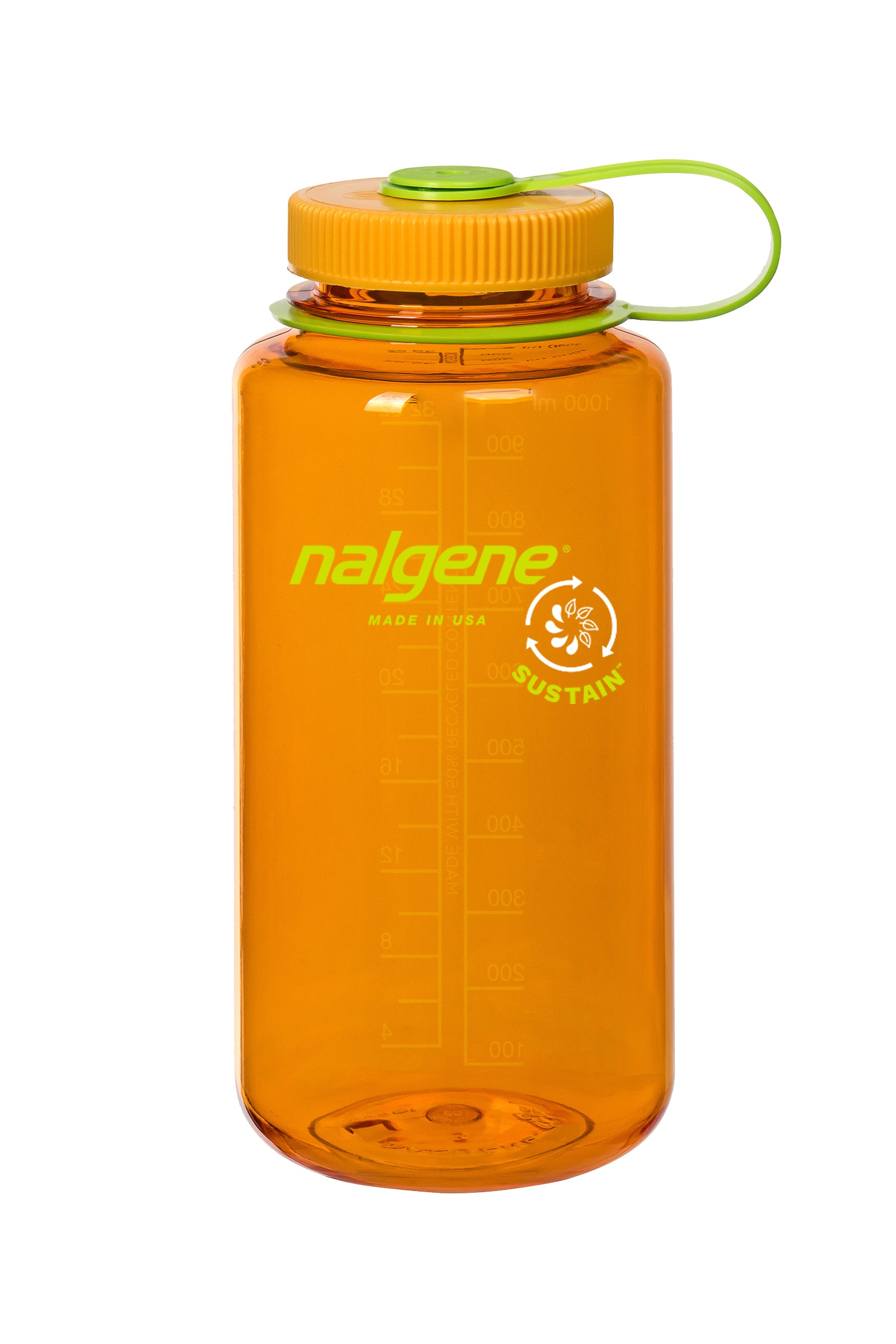 Botella de agua Nalgene de boca ancha Tritan 1L, Clementine Sustain