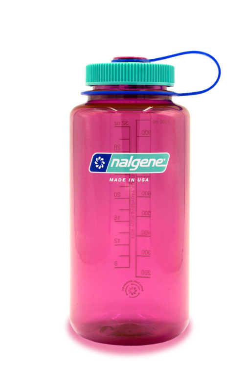 Botella de agua Nalgene de boca ancha Tritan 1L, Magenta Eléctrico Sustain