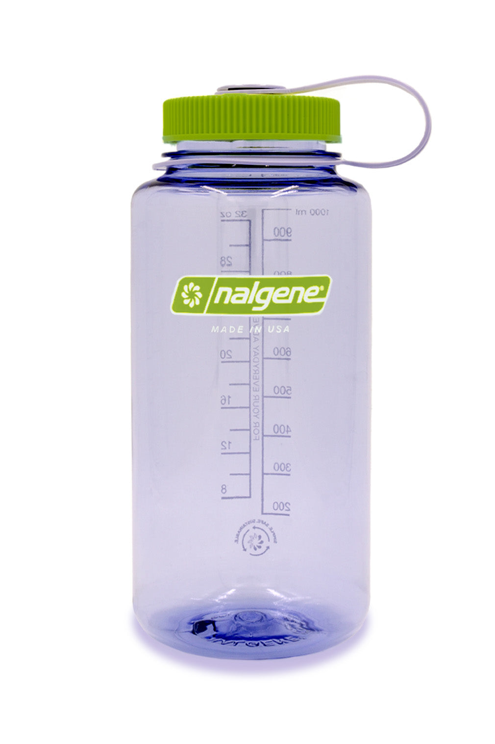 Nalgene Wide Mouth Tritan Water Bottle 1L, Dove Grey Sustain