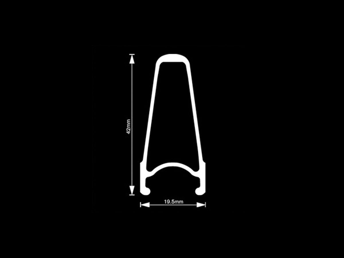 H PLUS SON SL42 700C Rim - Black