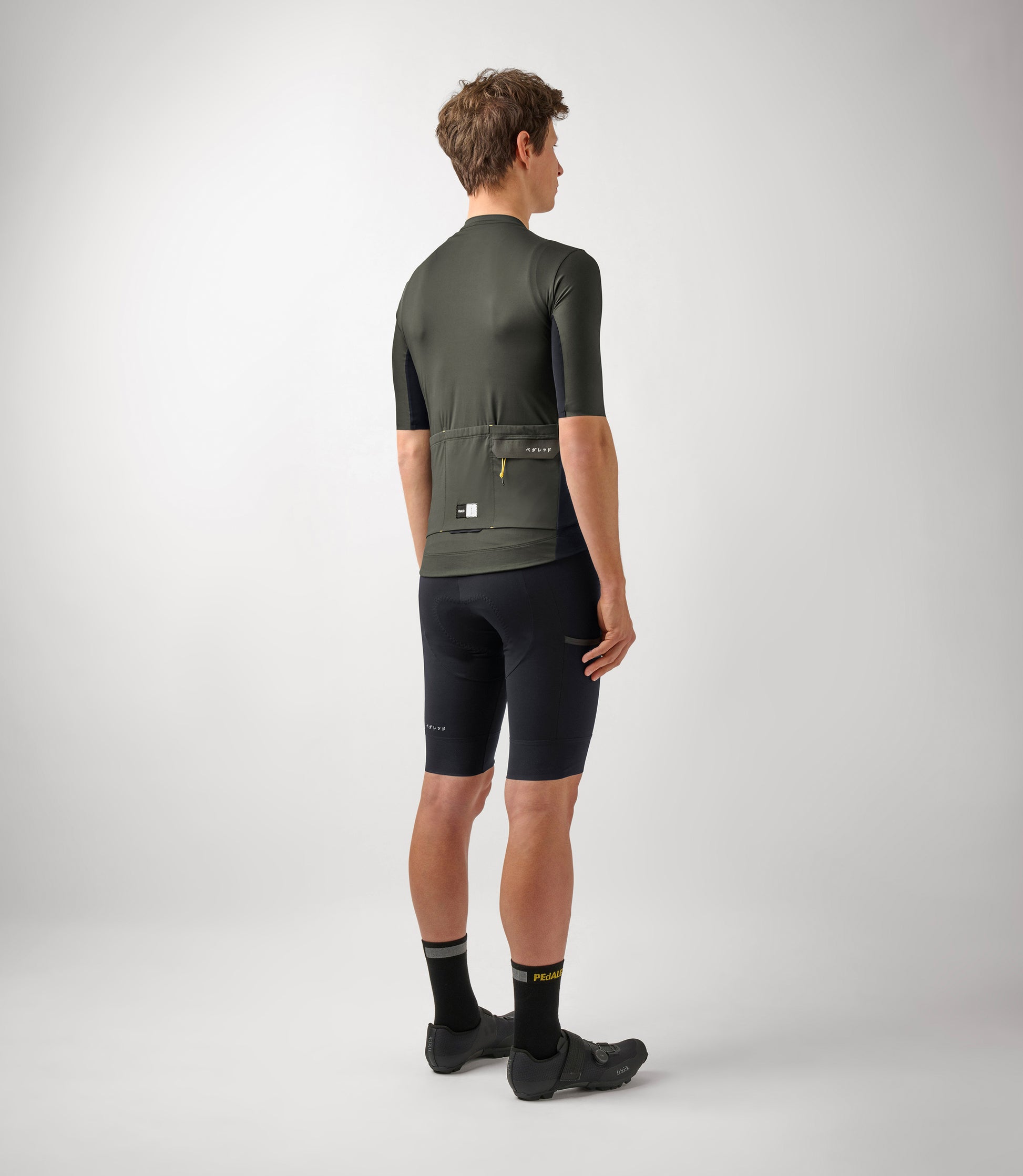 PEdALED Odyssey Kurzarm Cargo-Radtrikot - Grau Ink