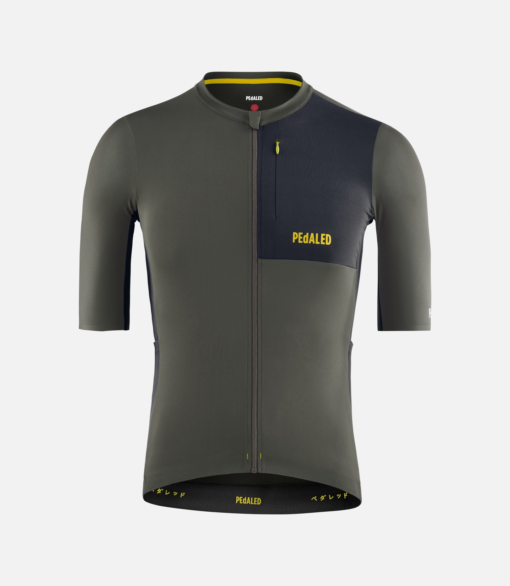 PEdALED Odyssey Kurzarm Cargo-Radtrikot - Grau Ink