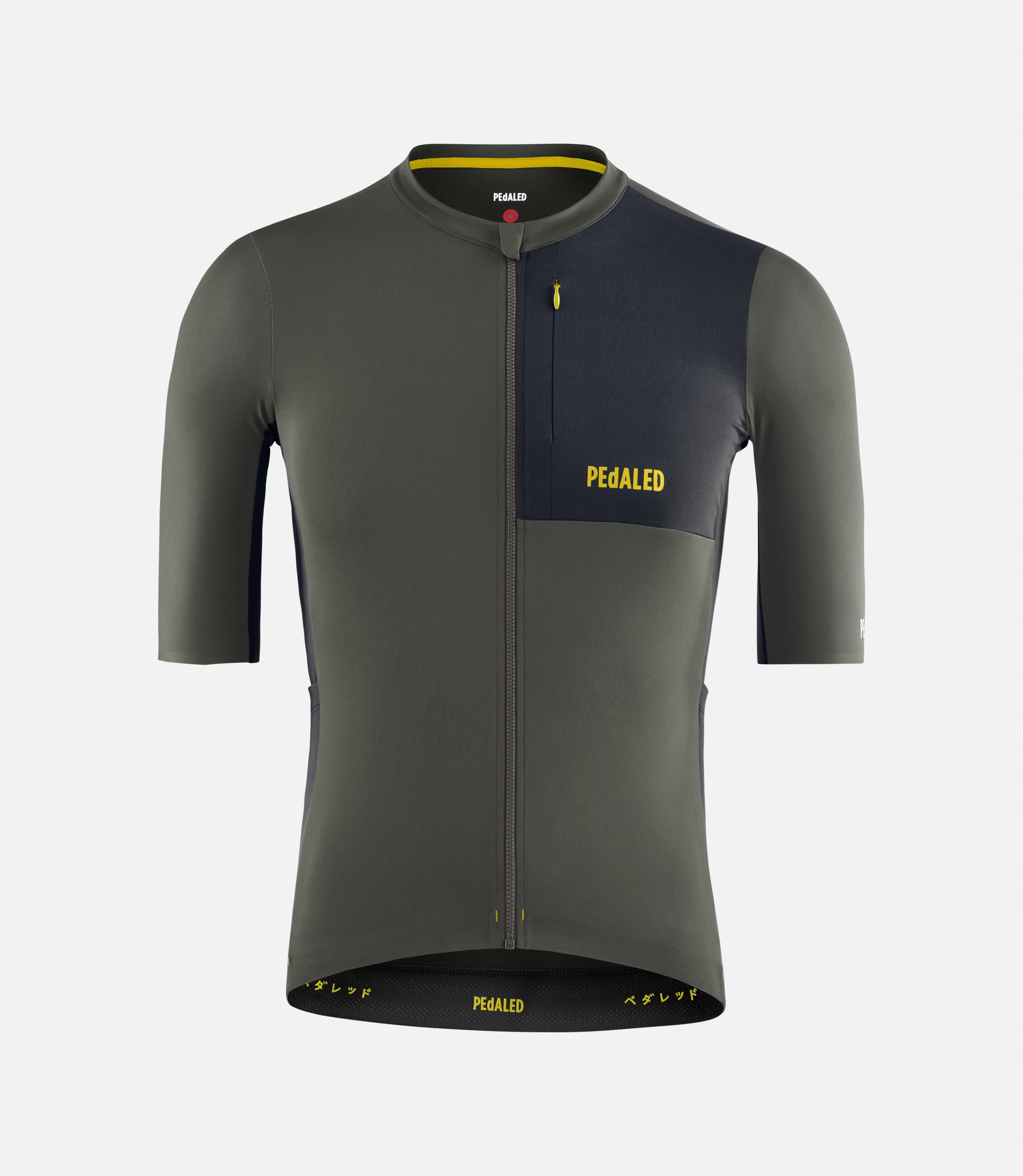 PEdALED Odyssey Kurzarm Cargo-Radtrikot - Grau Ink