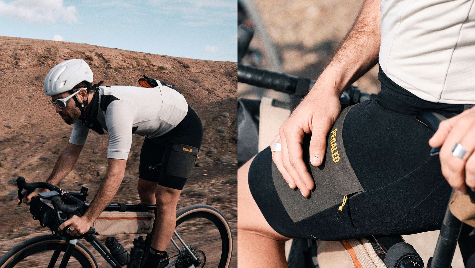 PEdALED Odyssey Sommer-Radträgerhose - Schwarz