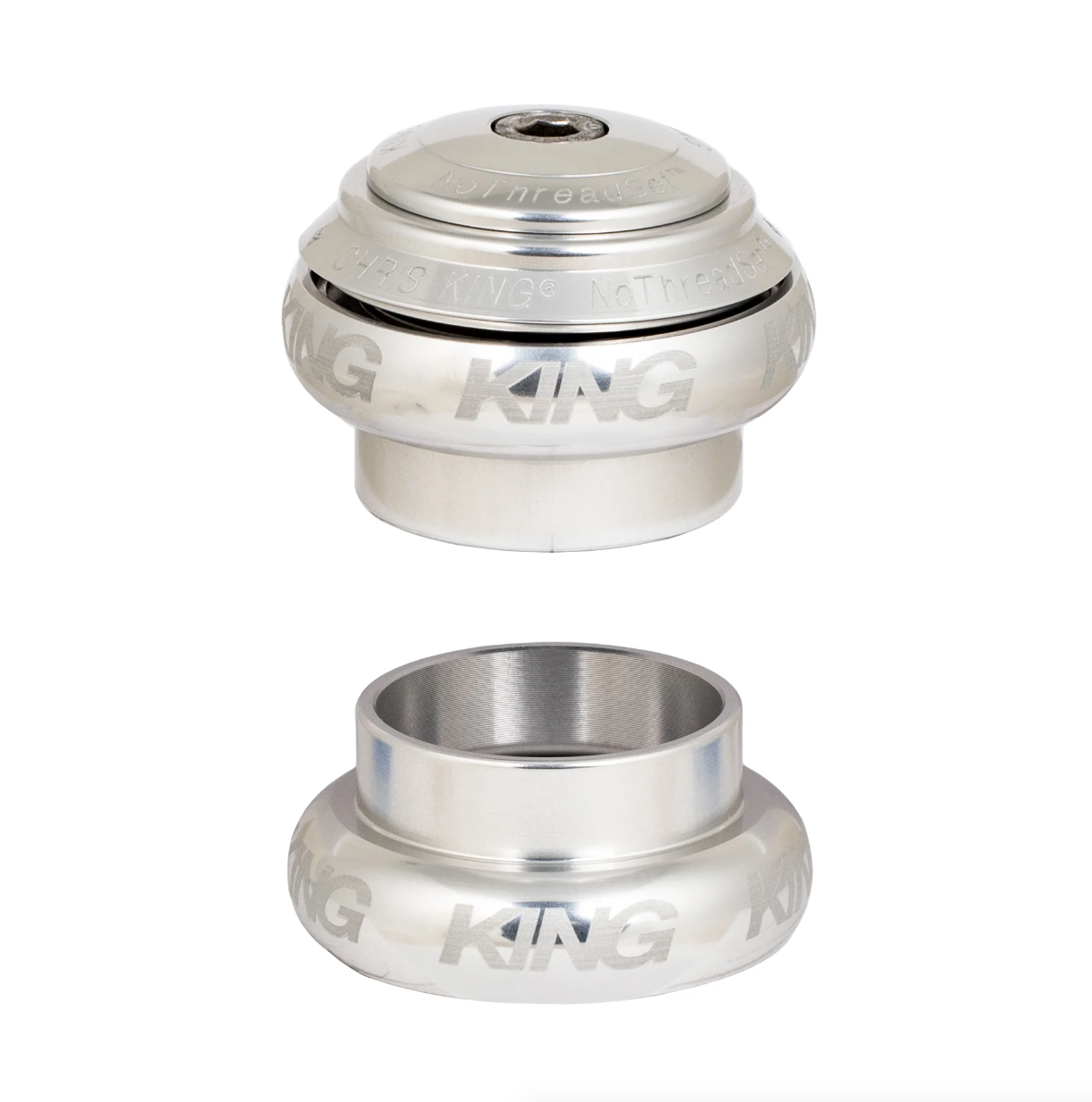 Chris King NoThreadSet Headset 1-1/8" - Sotto Voce Silver