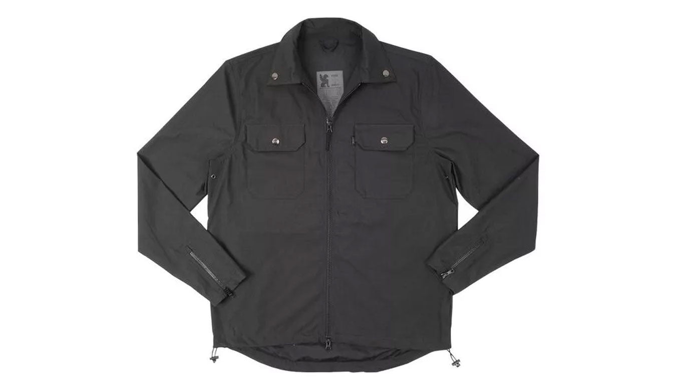 Chrome Ike Windshirt Poplin - Black
