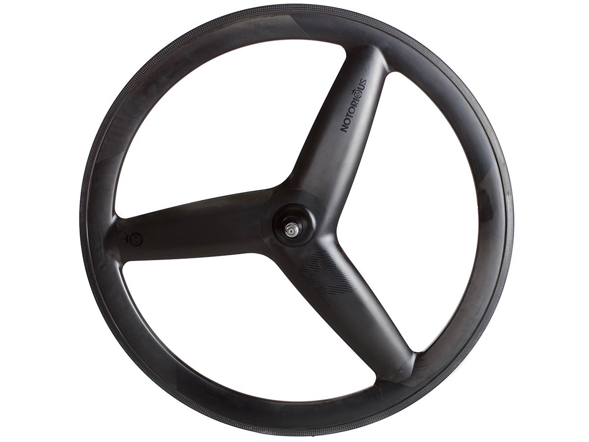 Roues avant BLB Notorious Z3 en carbone intégral - Noir