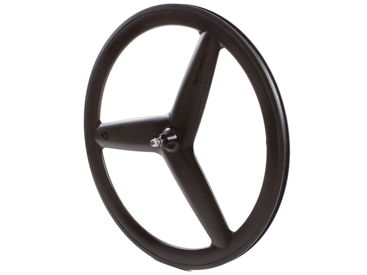Roues avant BLB Notorious Z3 en carbone intégral - Noir