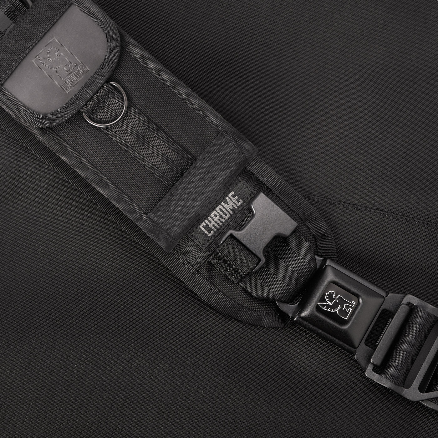 Chrome Phone Pouch Large - Red X