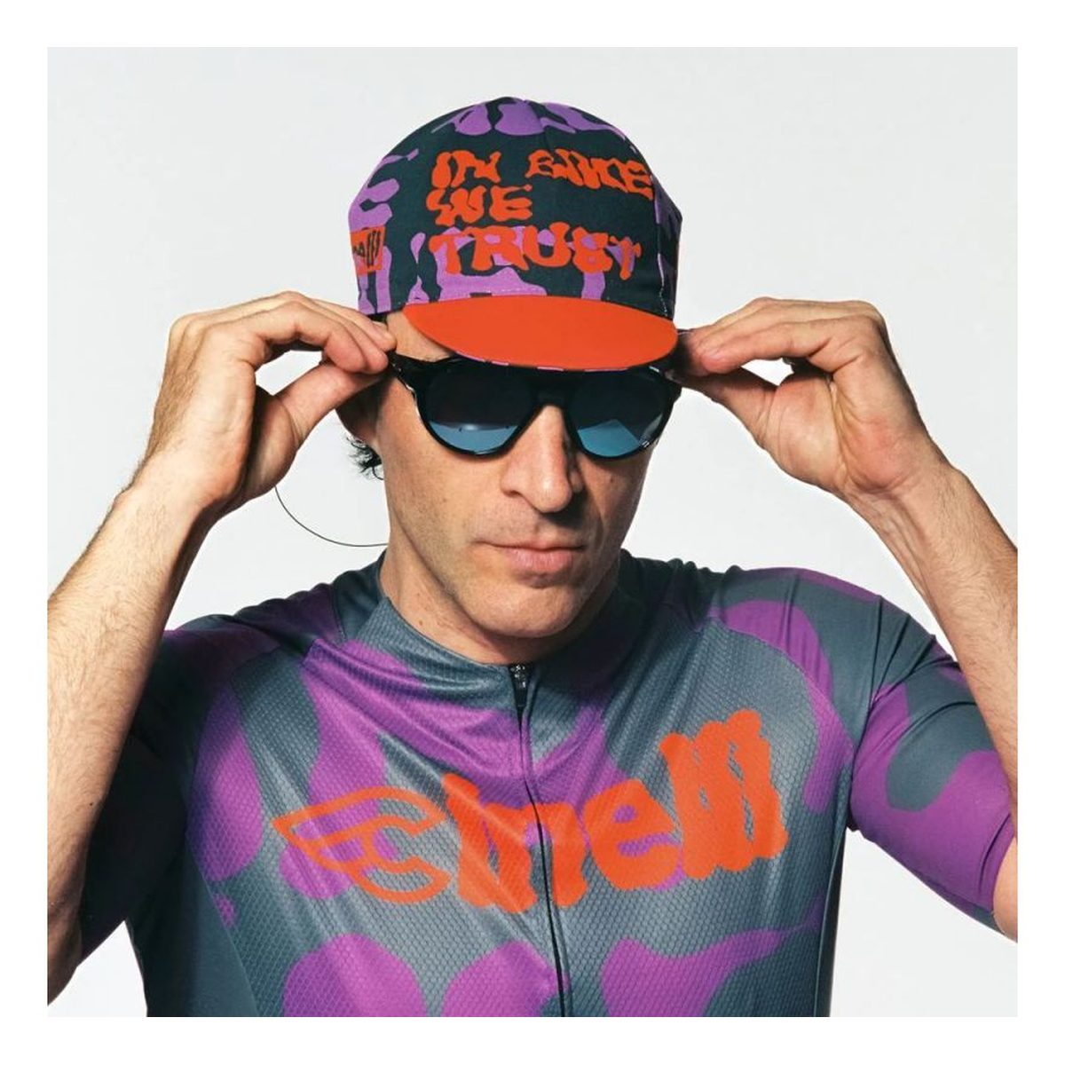 Cinelli In Bike We Trust Orange Cykelcap