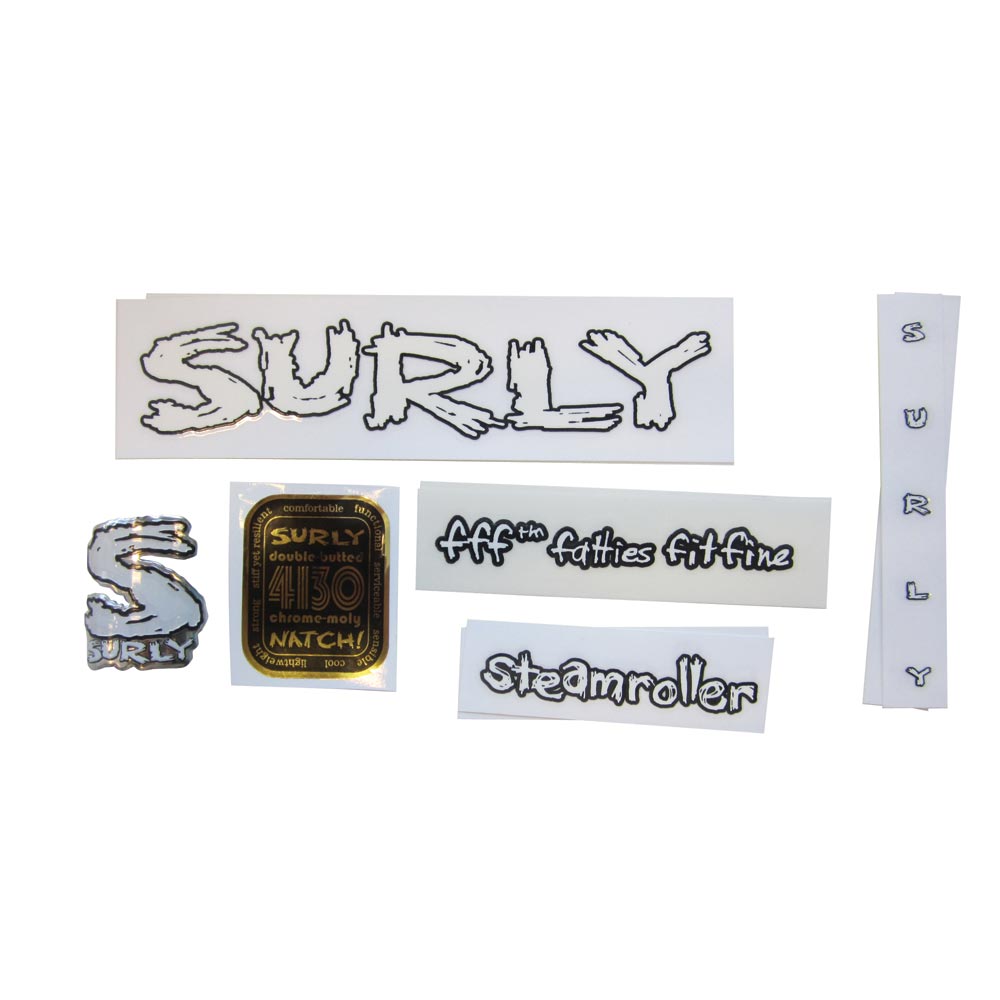 Surly Dekal Sæt Steamroller - Hvid