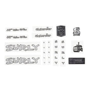 Kit de calcomanías Surly Steamroller - Plata
