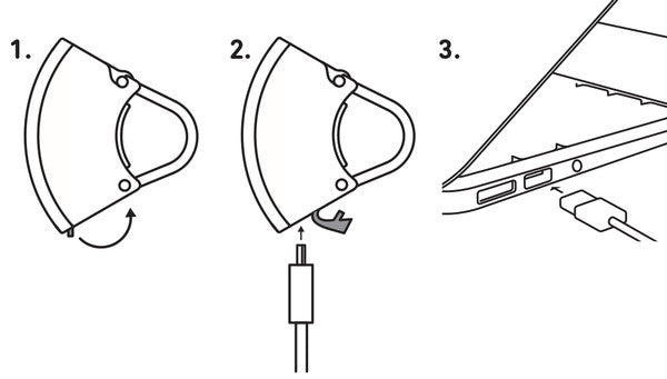 Bookman Curve Back Light Black/Black