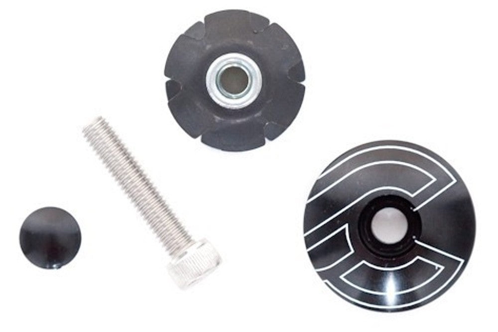 Cinelli Top Cap & Star Nut - Black