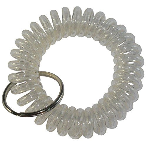 Spiralarmbandsnyckelhållare Transparent