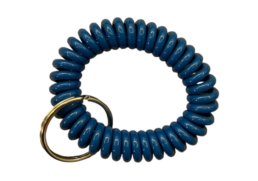 Spiralarmbandsnyckelhållare Blue