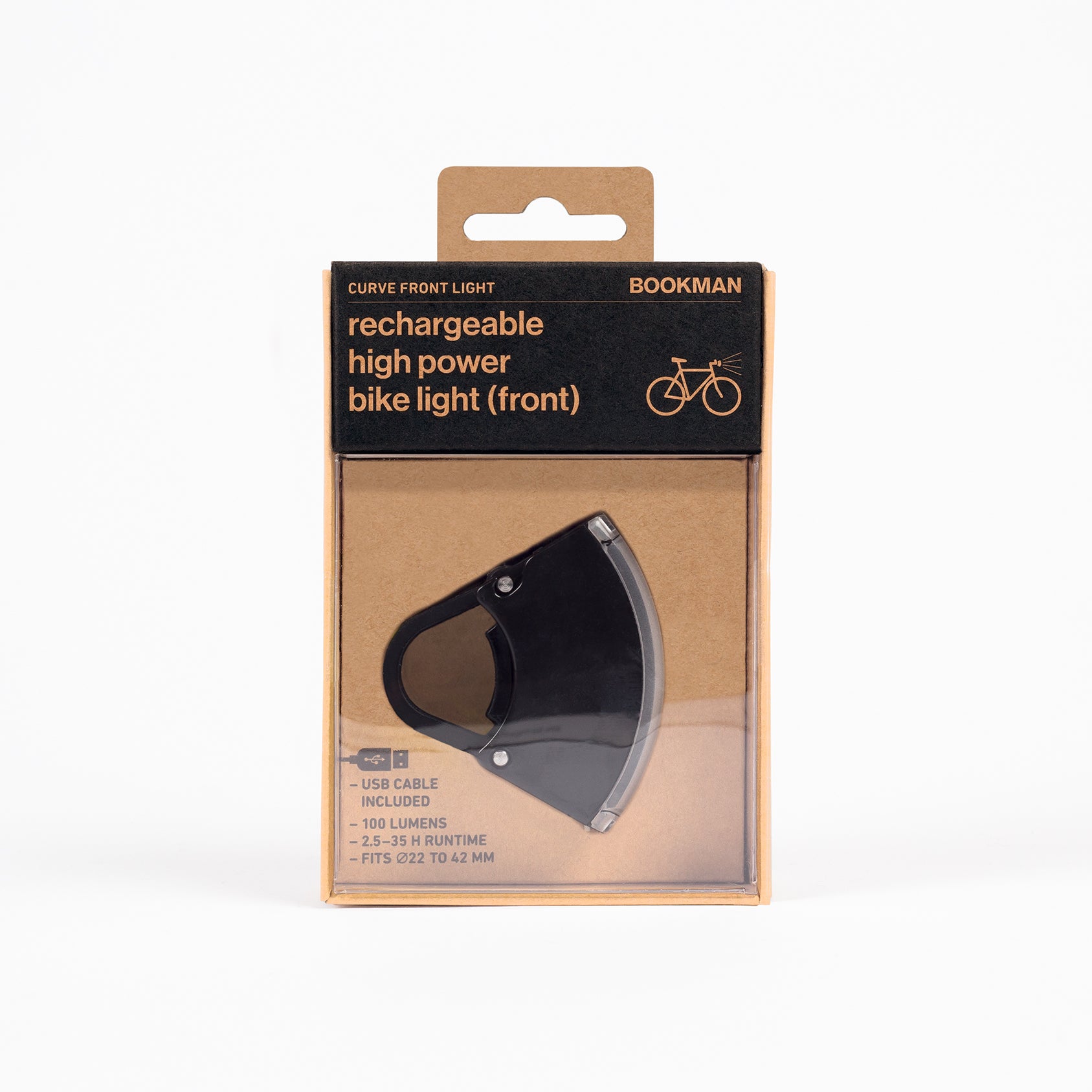 Bookman Curve Front Light Black/Black