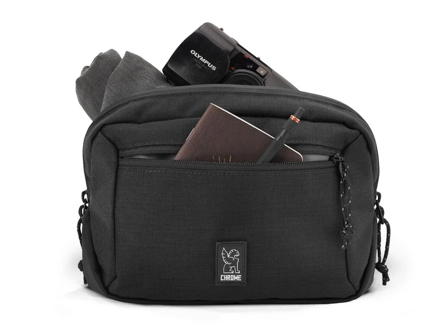 Chrome Ziptop Waistpack - Black