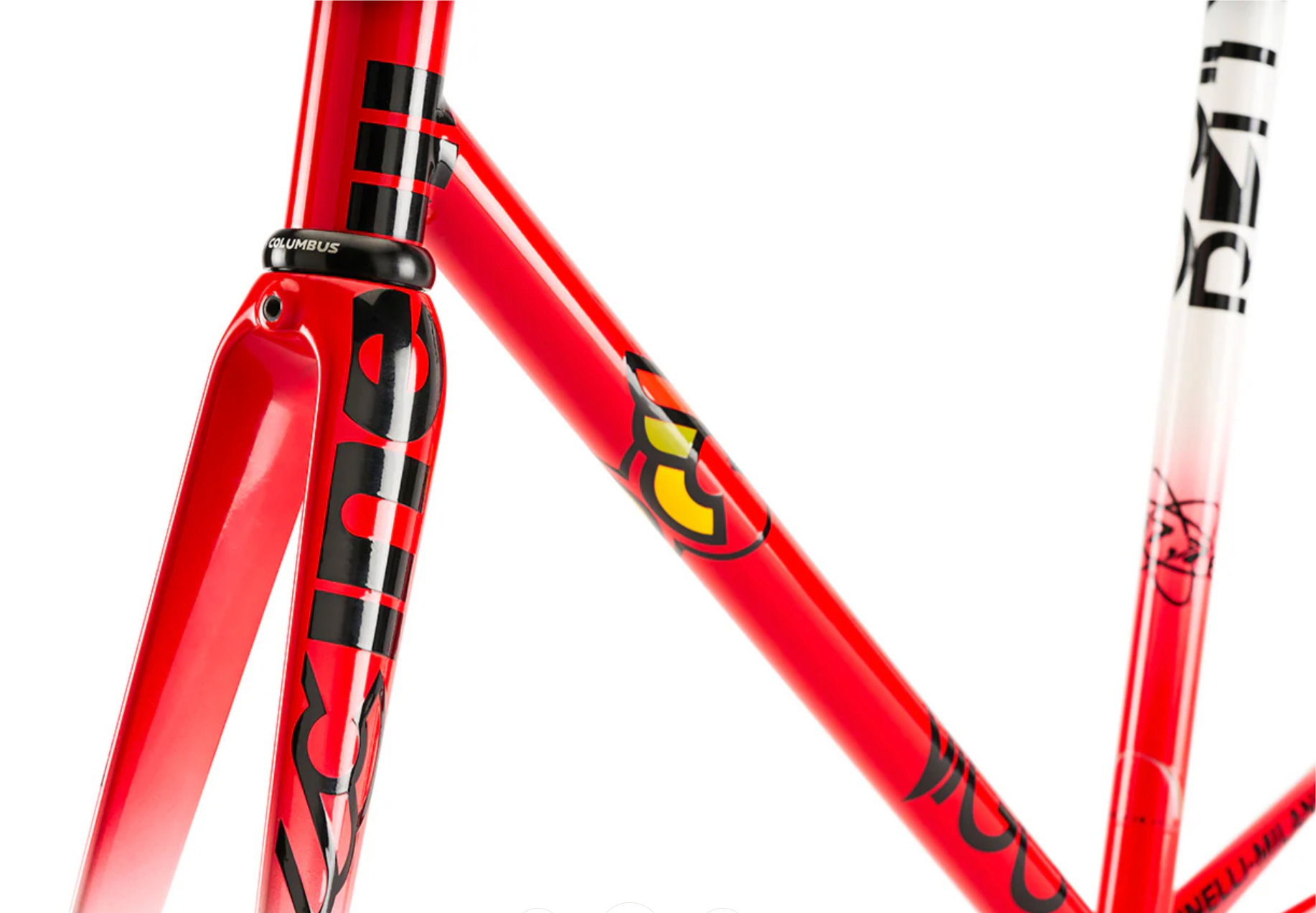 Cinelli Vigorelli 80's Équipe Rouge-Blanc Kits Cadres