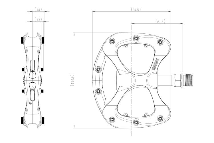 MKS Pretzel Pedals - Silver