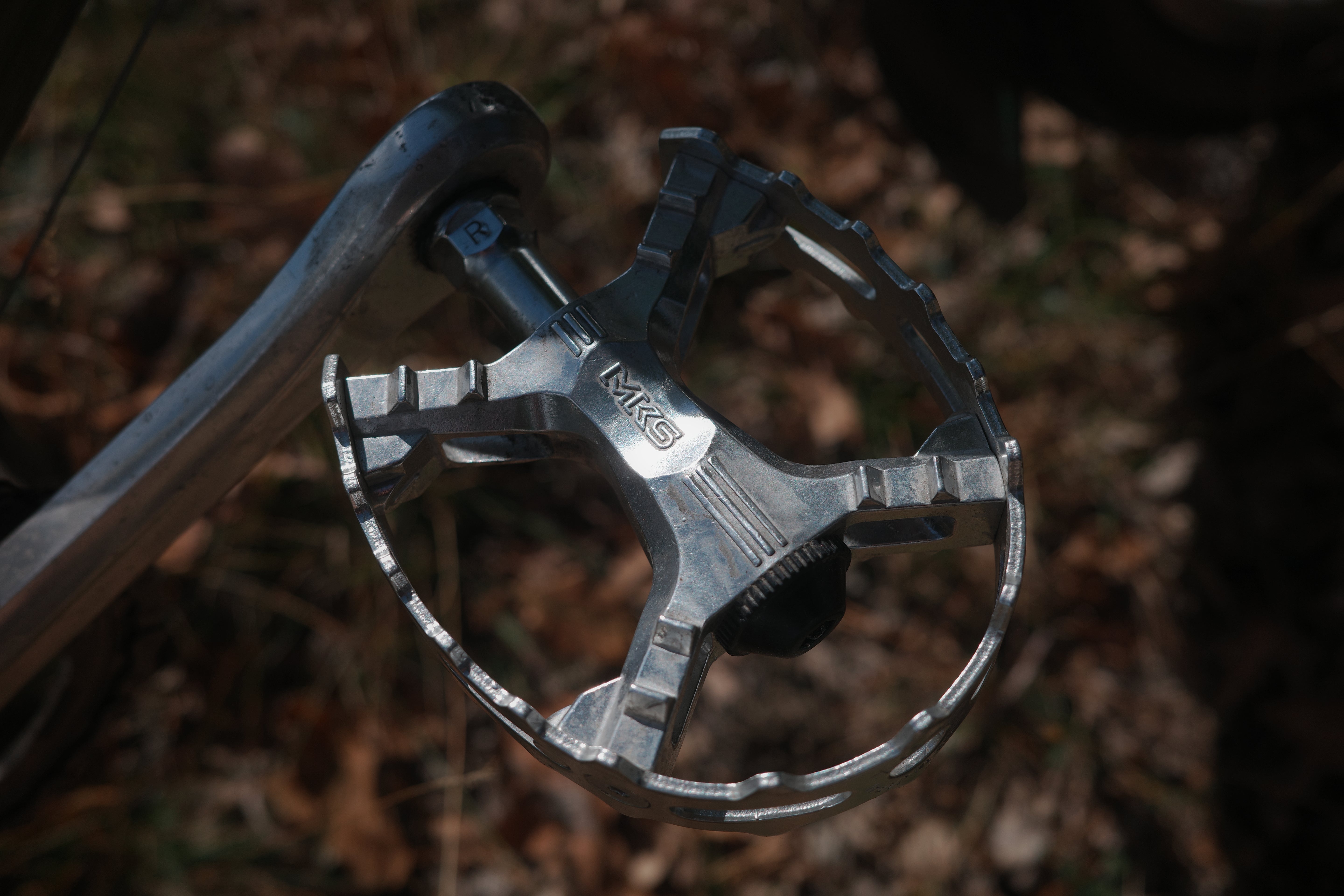 MKS pedały XC-III Bear Trap - srebrne