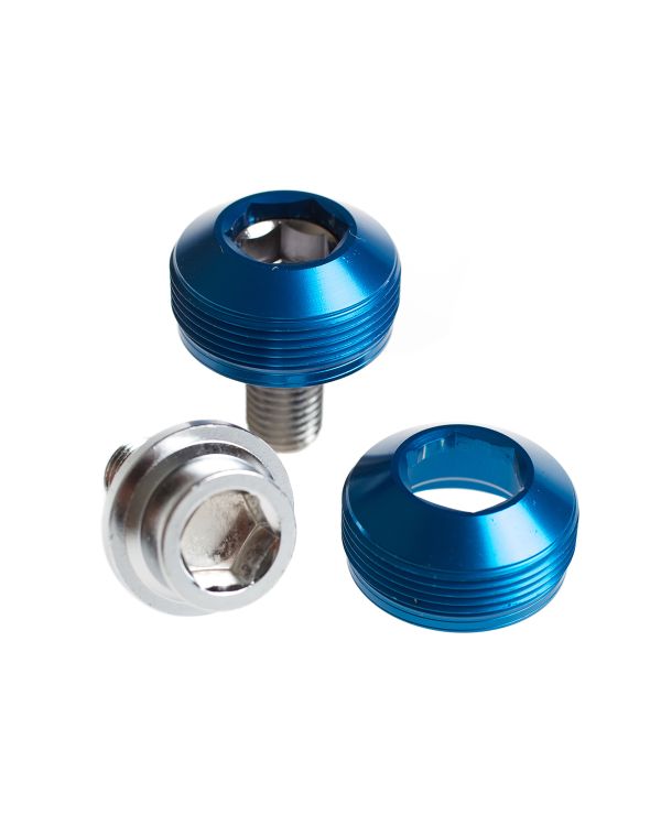 BLB Alloy Cup Self-Extracting Crank Bolts Blue
