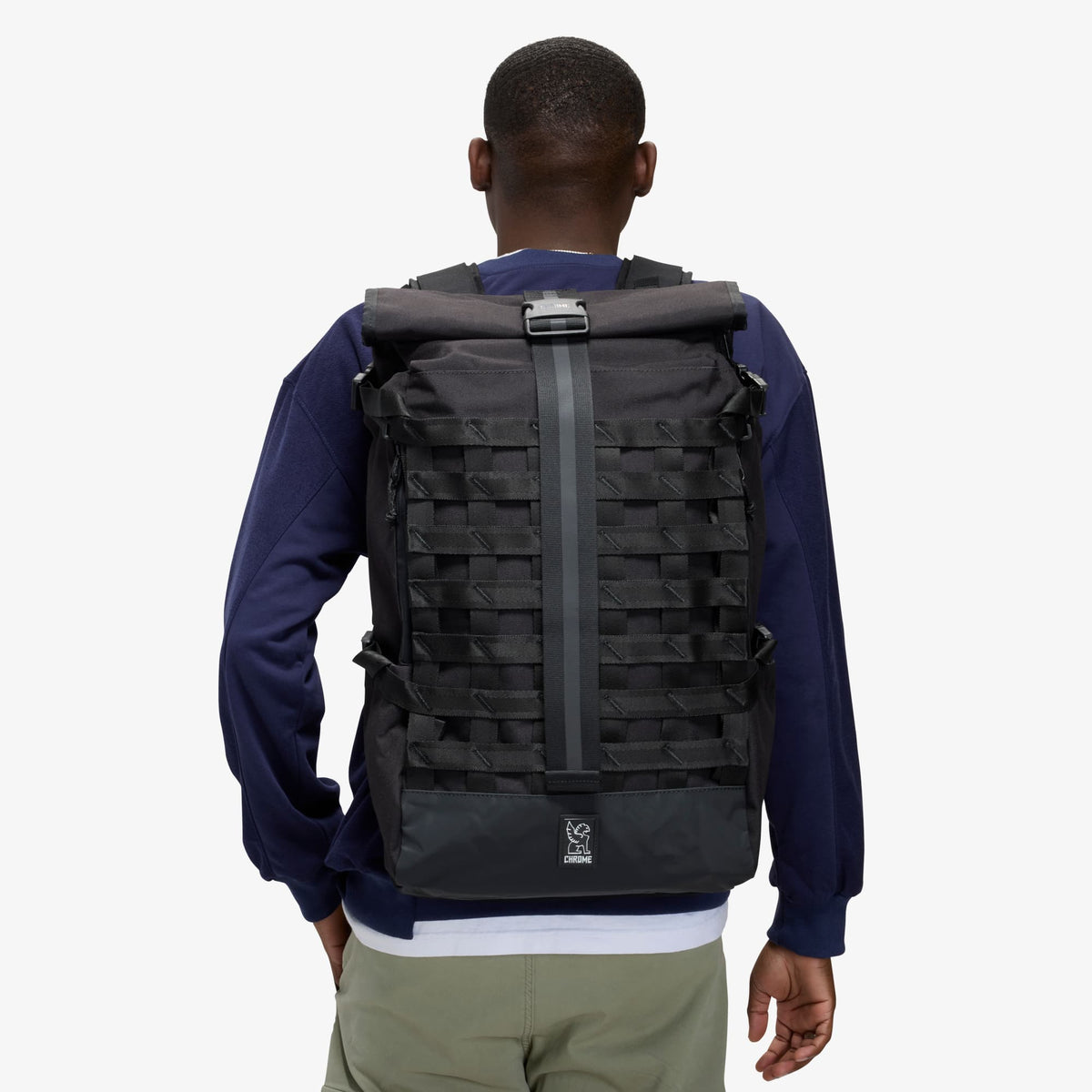 Chrome Barrage 34L Backpack - Black – Ryggsäcken buren bakifrån