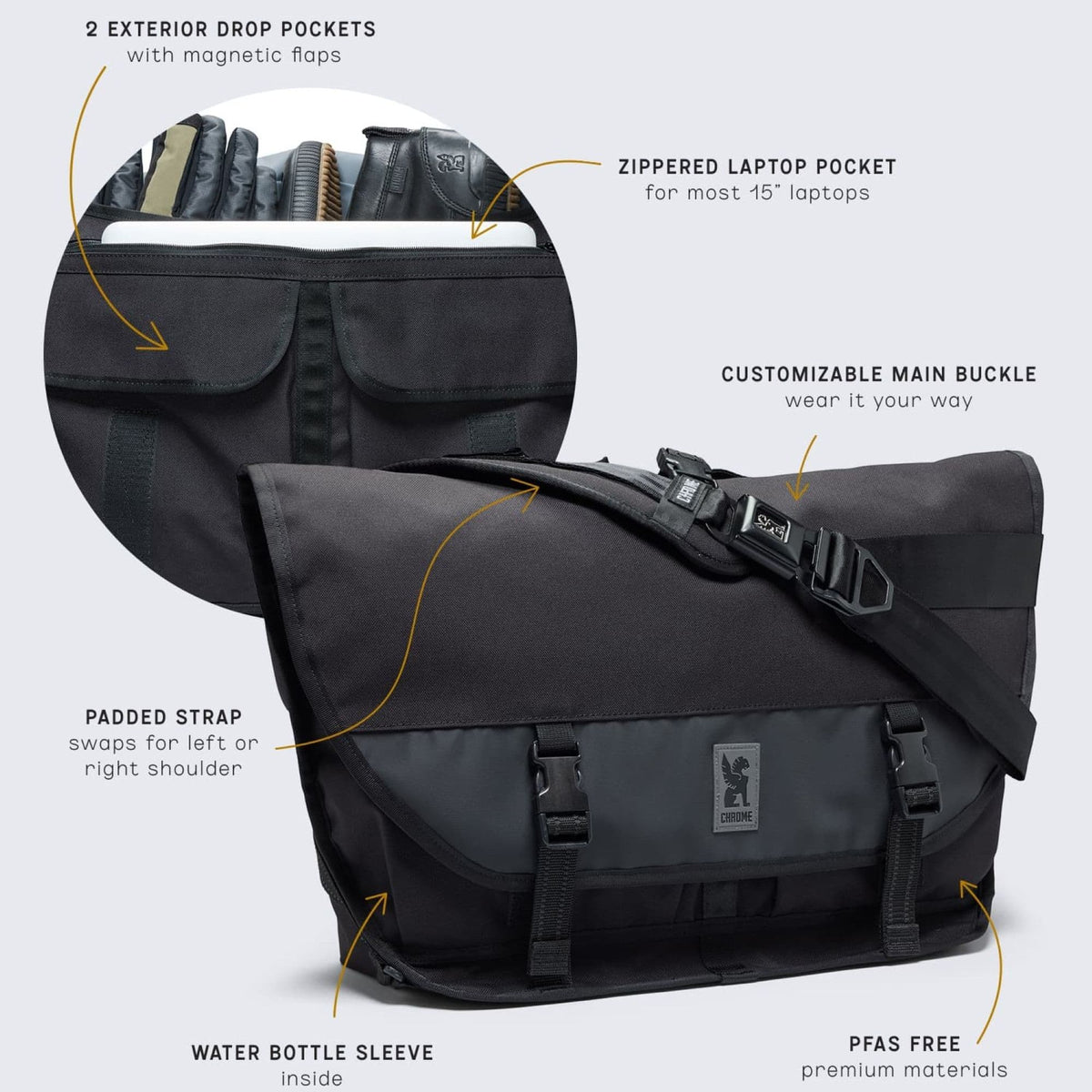 Chrome Industries Citizen Messenger Bag - Black