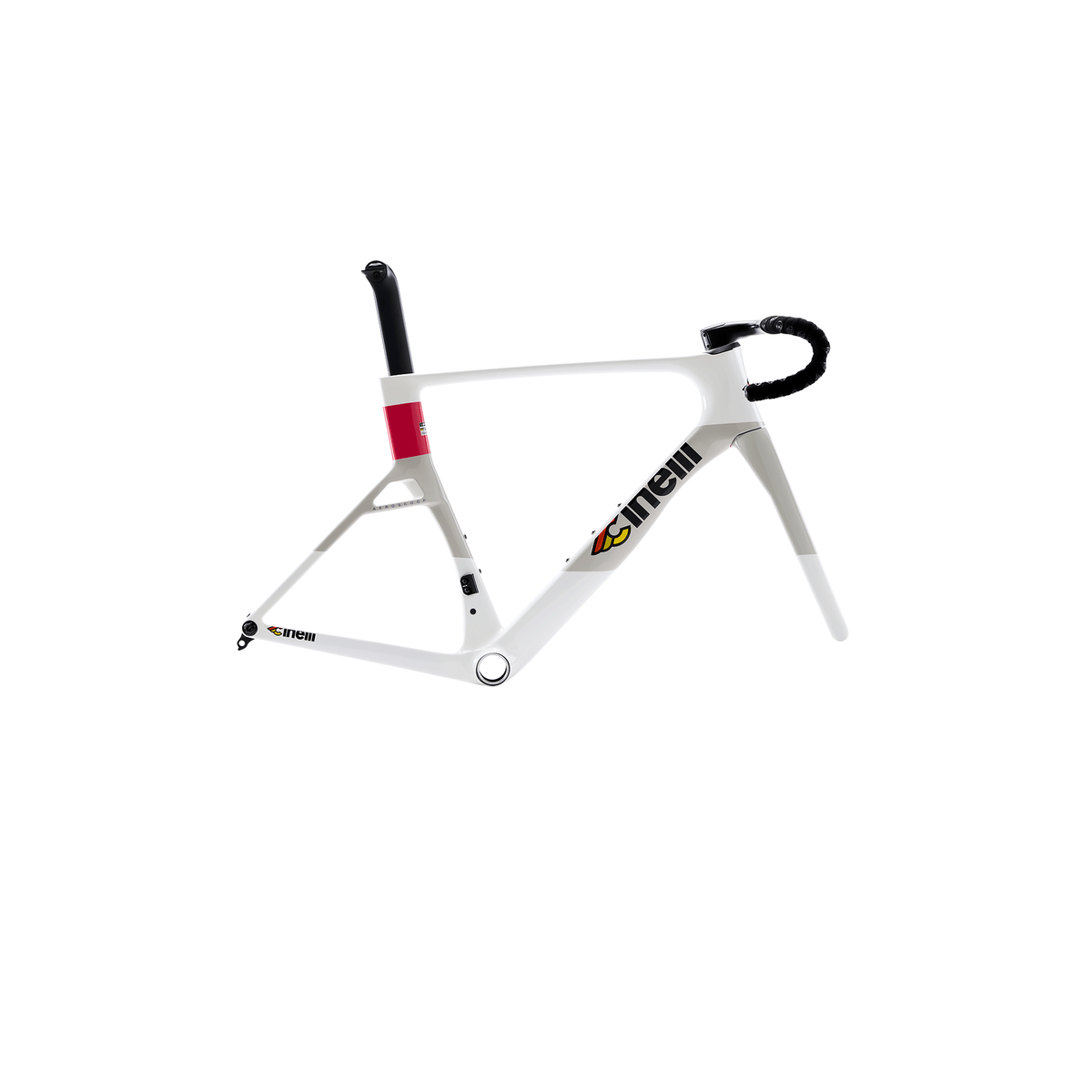 Cinelli Aeroscoop Frame Kit – Coral White