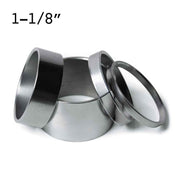 NITTO Headset Spacer 1-1/8" Dull Bright Steel – bilden visar flera höjder, välj 10 eller 20 mm