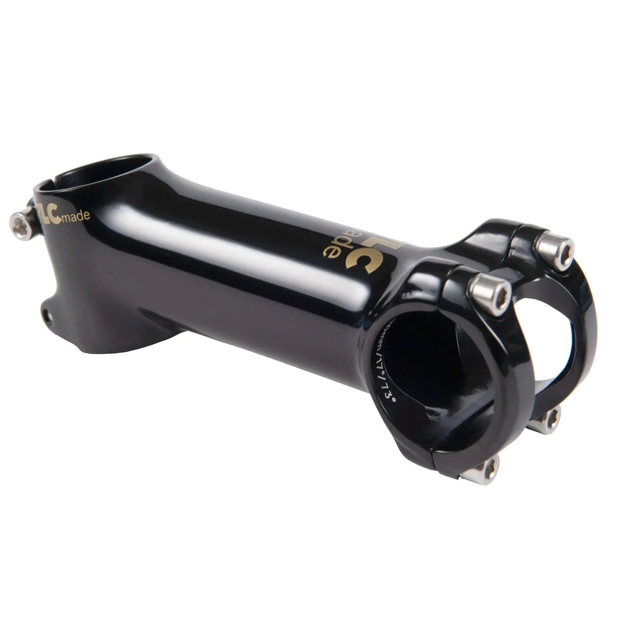 Veloci VLCmade Jazzy Stem Polish Black – blank svart styrstam med guldfärgade logotyper